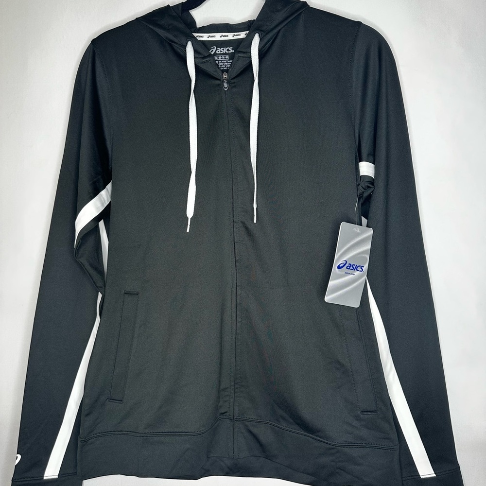 Asics Black and White Hoodie